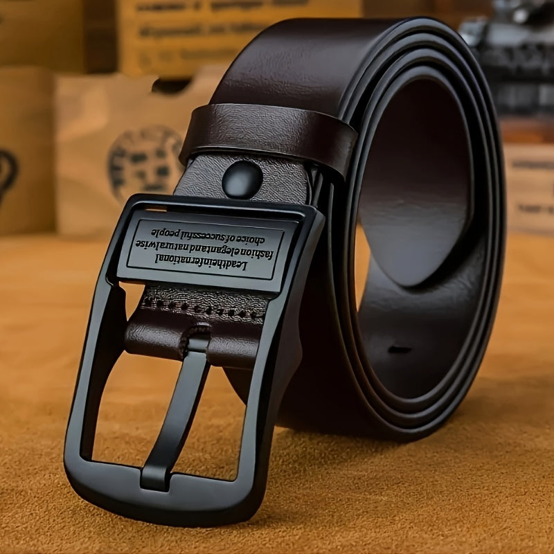 Ceinture à Boucle Classique en Simili Cuir pour Homme Pierre — visuel 7
