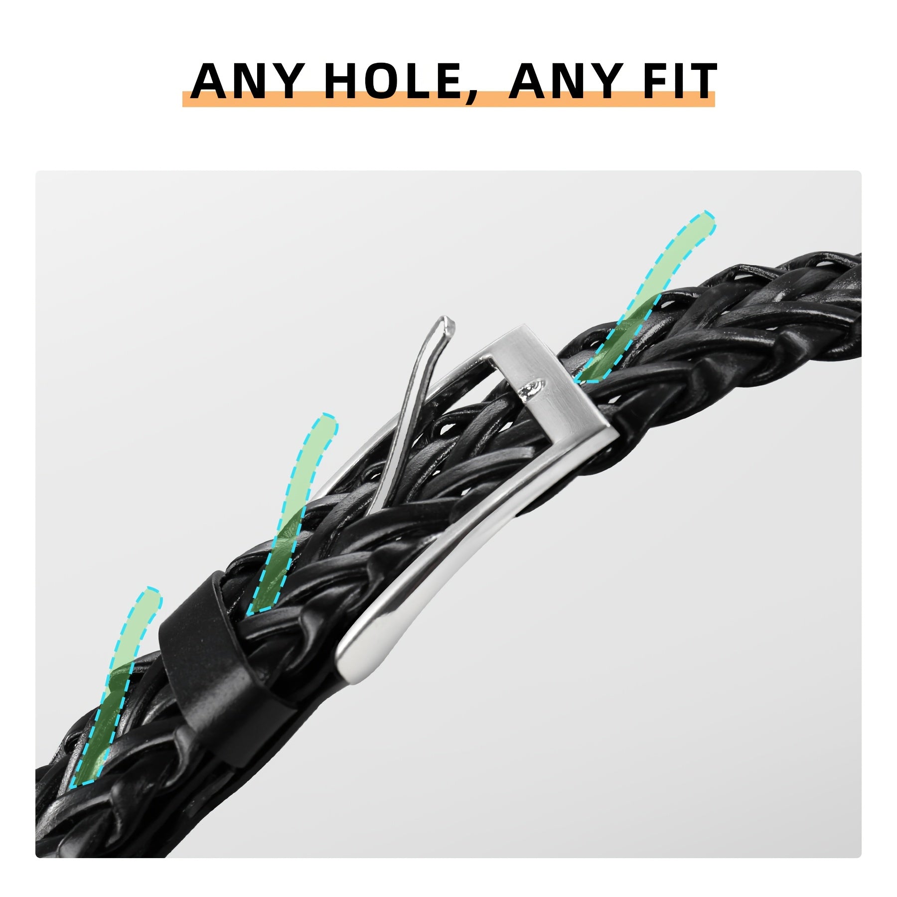 Ceinture à Boucle Classique en Simili Cuir pour Homme Romuald — visuel 4