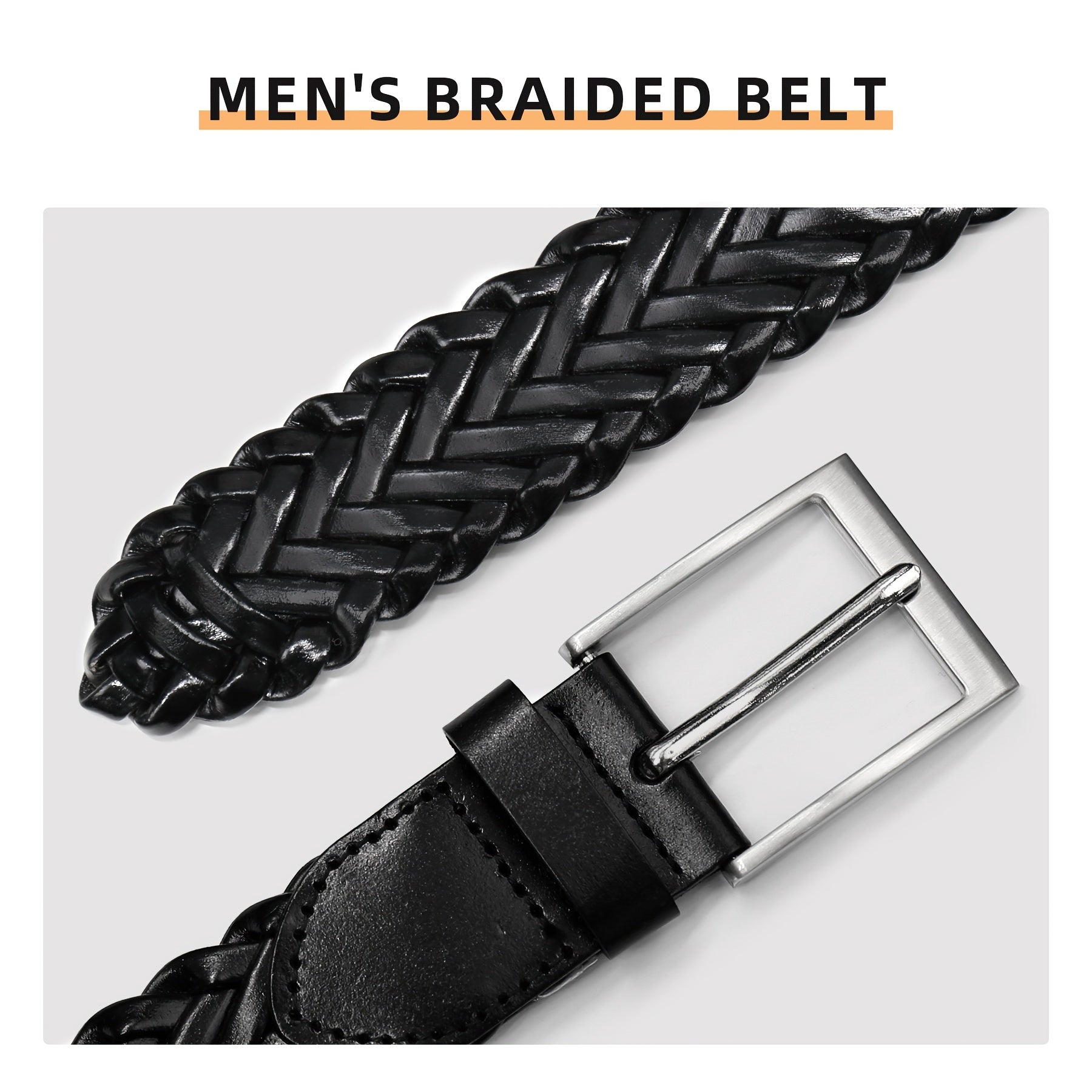 Ceinture à Boucle Classique en Simili Cuir pour Homme Romuald — visuel 5
