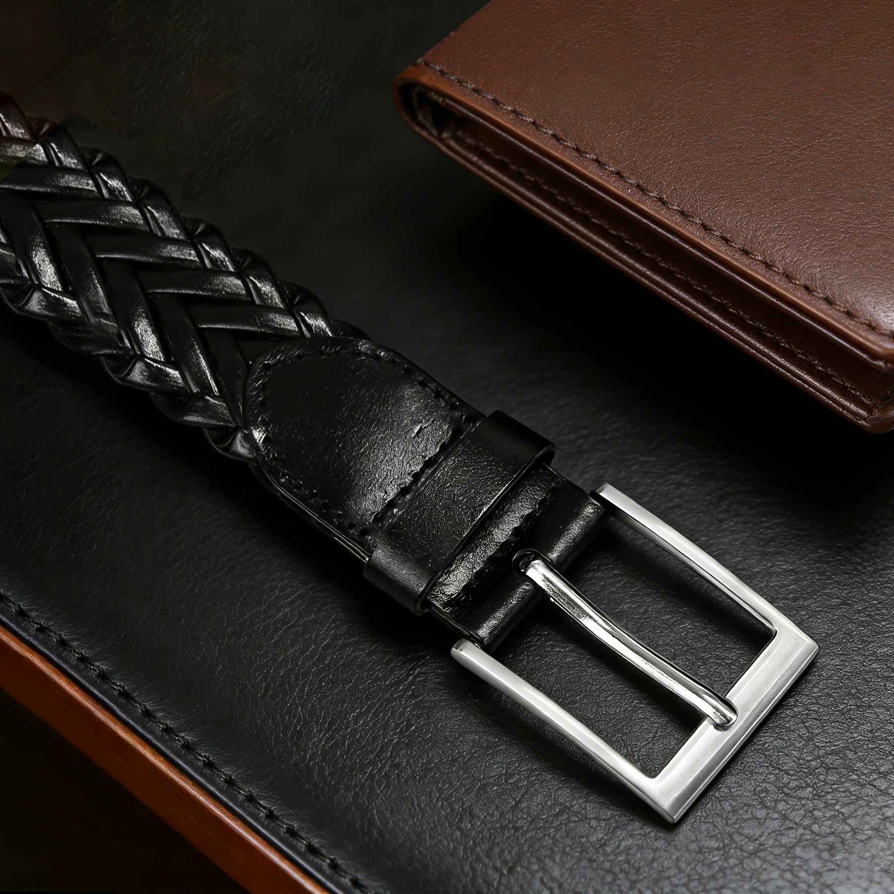 Ceinture à Boucle Classique en Simili Cuir pour Homme Romuald — visuel 6