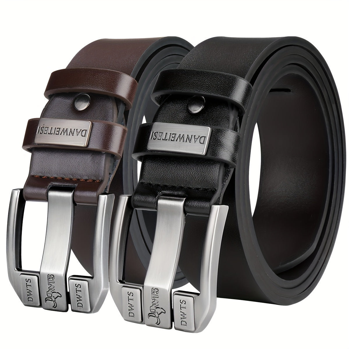 Ceinture à Boucle Classique en Simili Cuir pour Homme Valentin — visuel 11