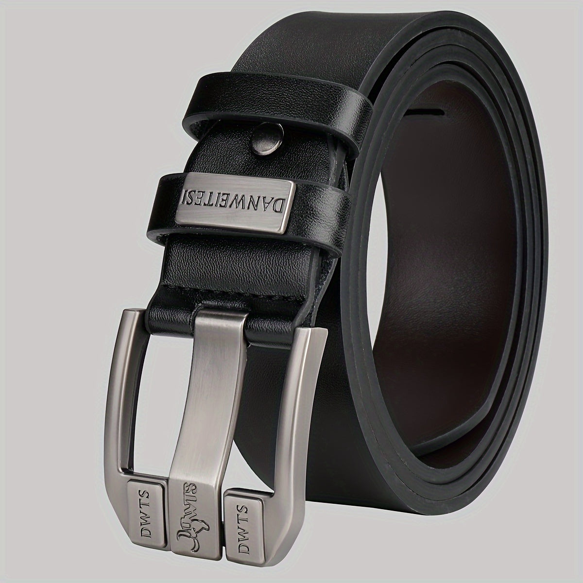 Ceinture à Boucle Classique en Simili Cuir pour Homme Valentin — visuel 2