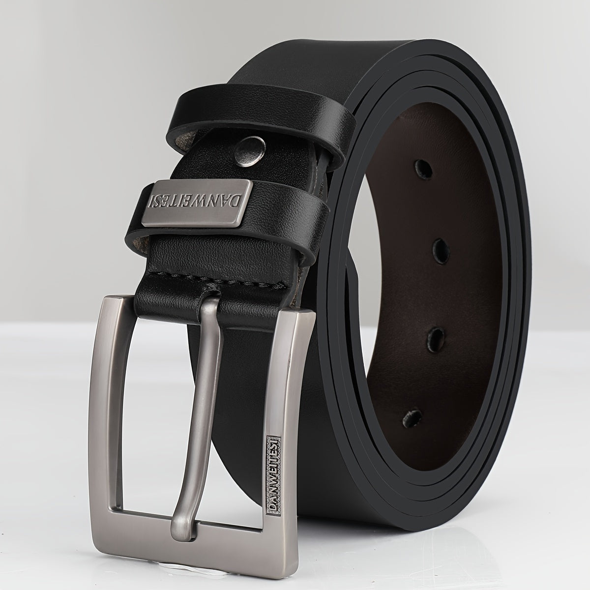 Ceinture à Boucle Classique en Simili Cuir pour Homme Valentin — visuel 7