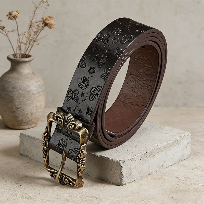 Ceinture à Boucle Classique en Simili Cuir pour Homme Vivien — visuel 4