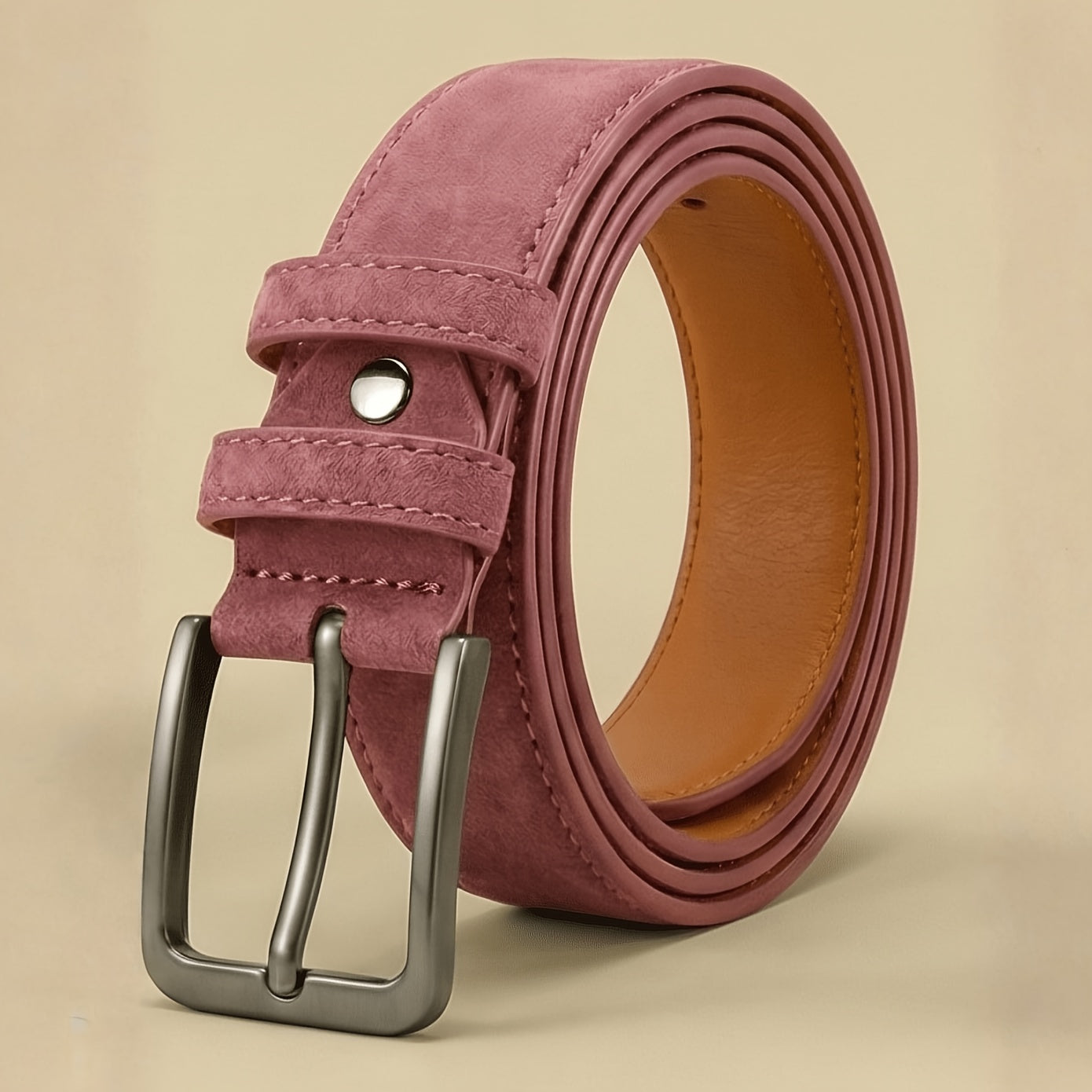 Ceinture à Boucle Classique en Simili Cuir pour Homme Walter — visuel 5
