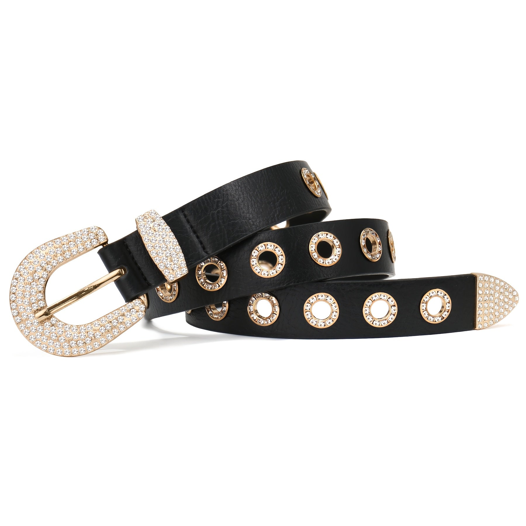 Ceinture Cloutée en Simili Cuir pour Femme Nadege — visuel 2