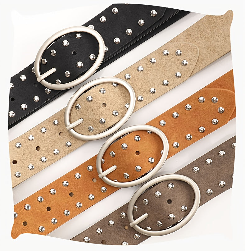 Ceinture Cloutée en Simili Cuir pour Homme Arras — visuel 1