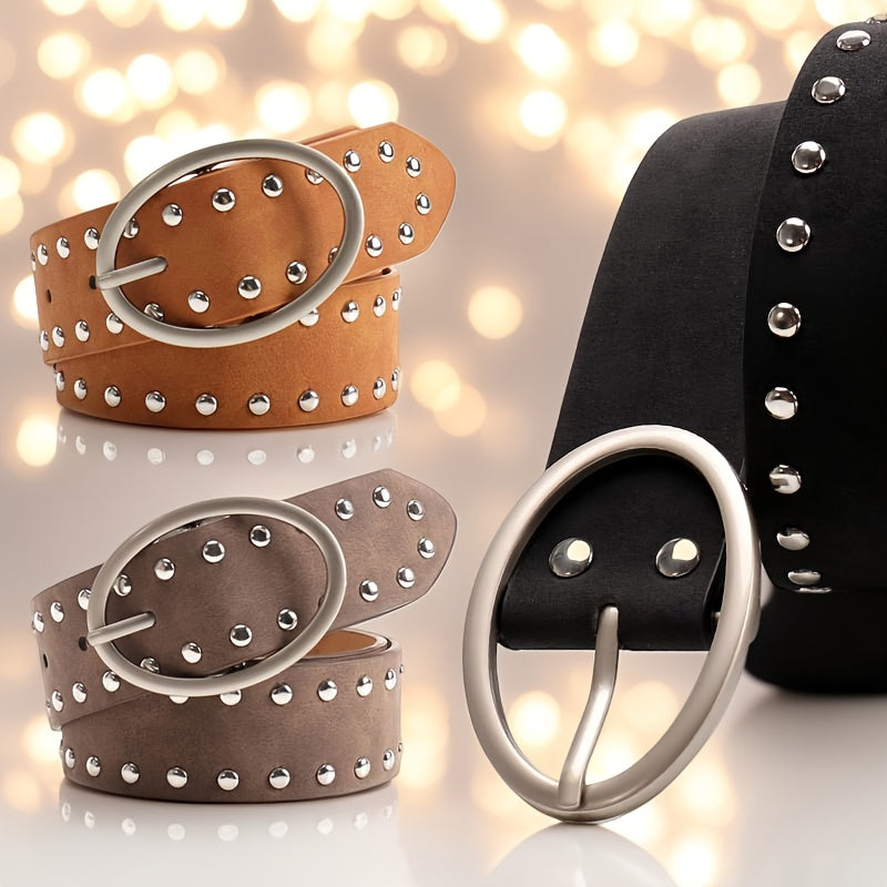 Ceinture Cloutée en Simili Cuir pour Homme Arras — visuel 9