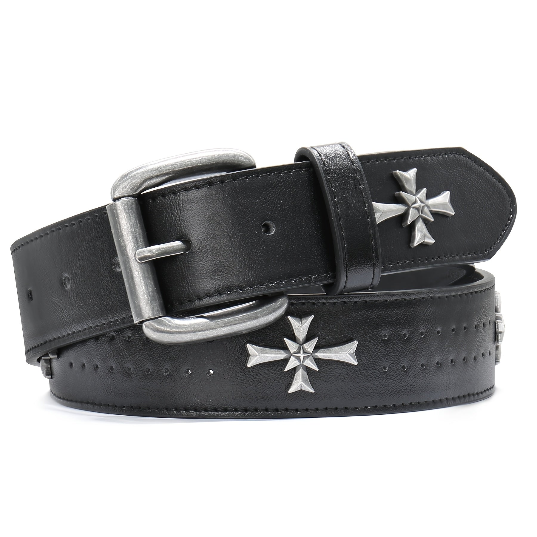 Ceinture Cloutée en Simili Cuir pour Homme Fulbert — visuel 2