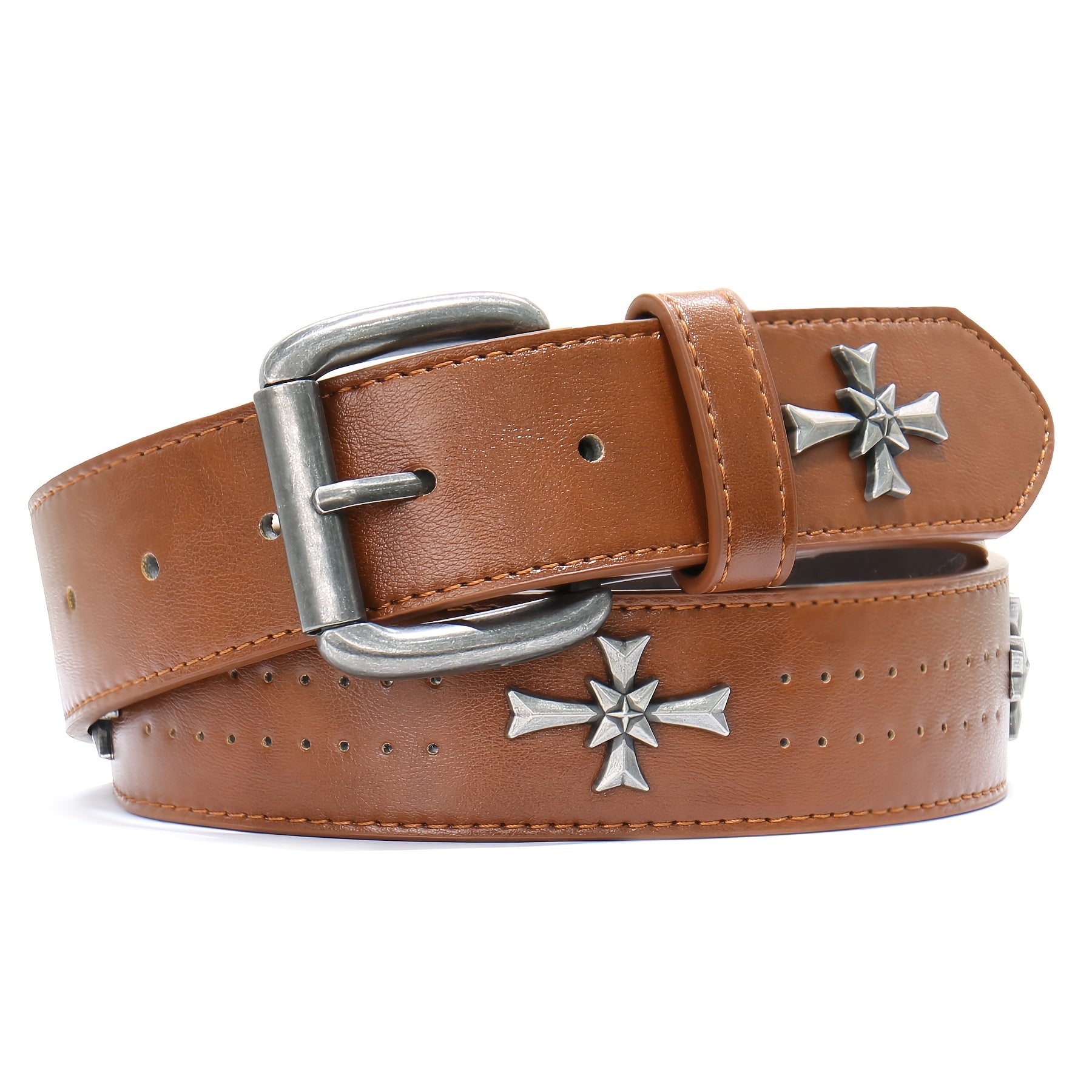 Ceinture Cloutée en Simili Cuir pour Homme Fulbert — visuel 4