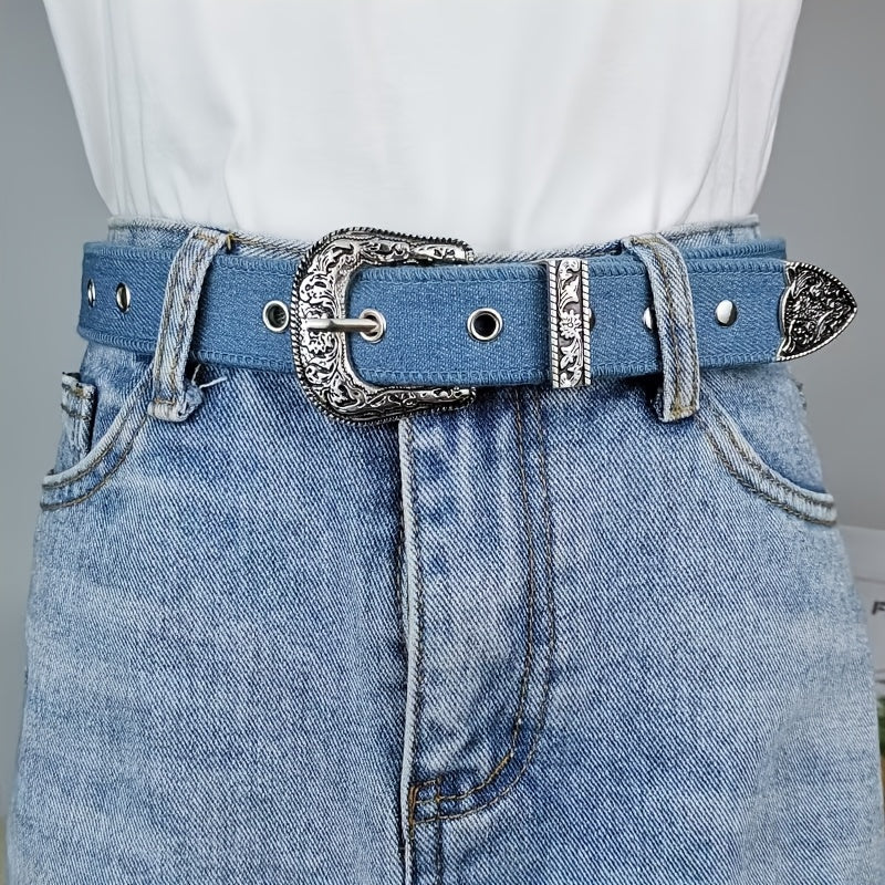 Ceinture Cloutée en Tissu pour Femme Colombe — visuel 1