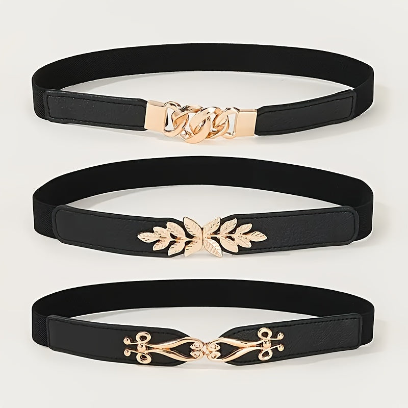 Ceinture Dorée Élastique pour Femme Sabine — visuel 1