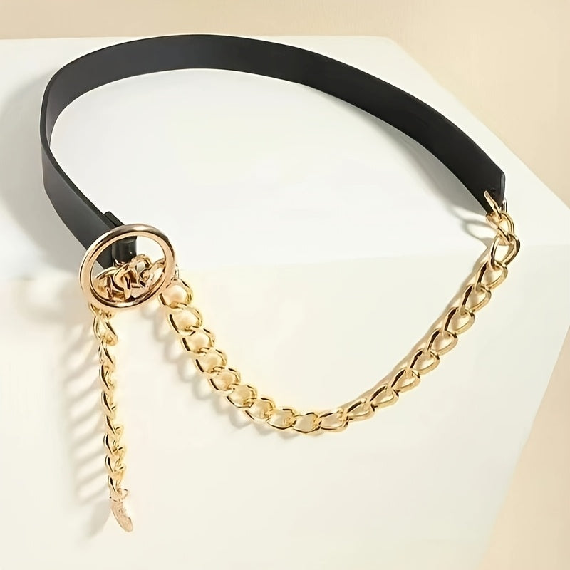 Ceinture Dorée en Simili Cuir pour Homme Avignon — visuel 2