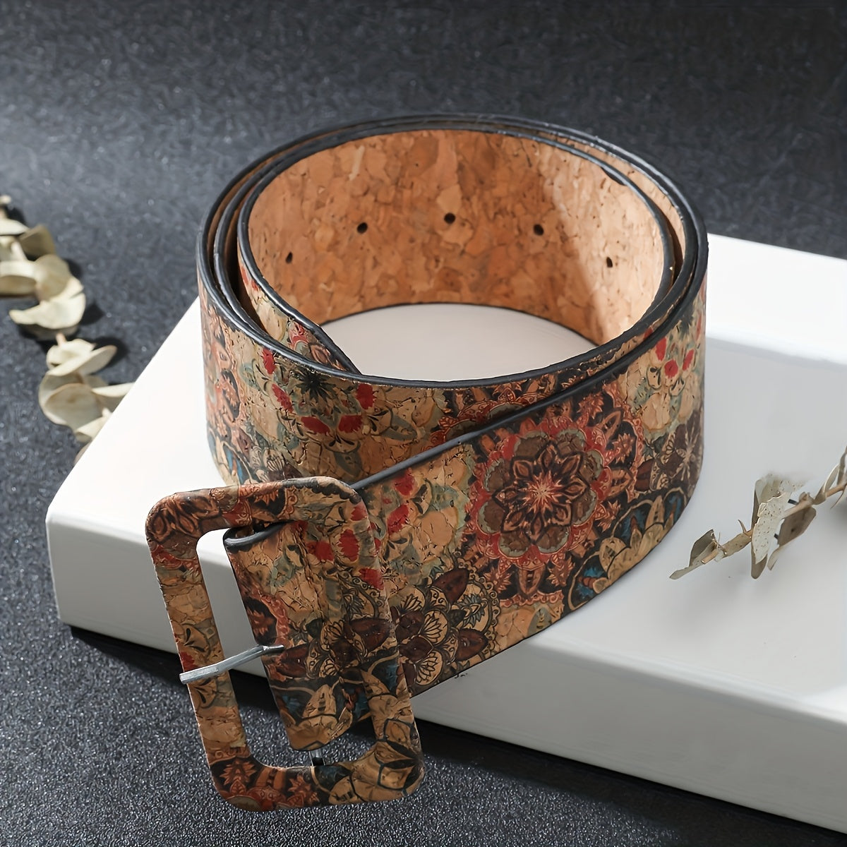 Ceinture Dorée en Simili Cuir pour Homme Bridgeport — visuel 2