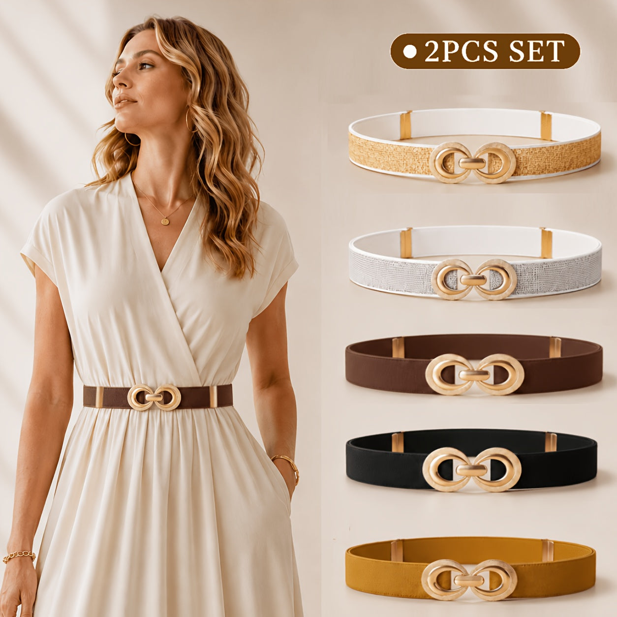 Ceinture Élastique Chaîne pour Femme Mireille — visuel 12