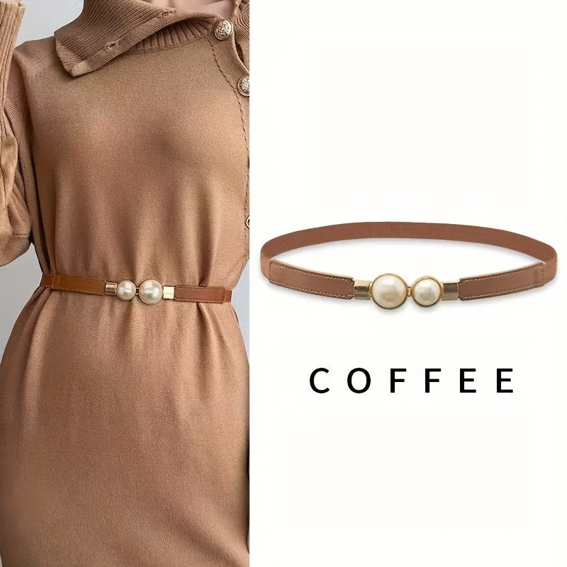 Ceinture Élastique en Simili Cuir pour Femme Bali — visuel 2