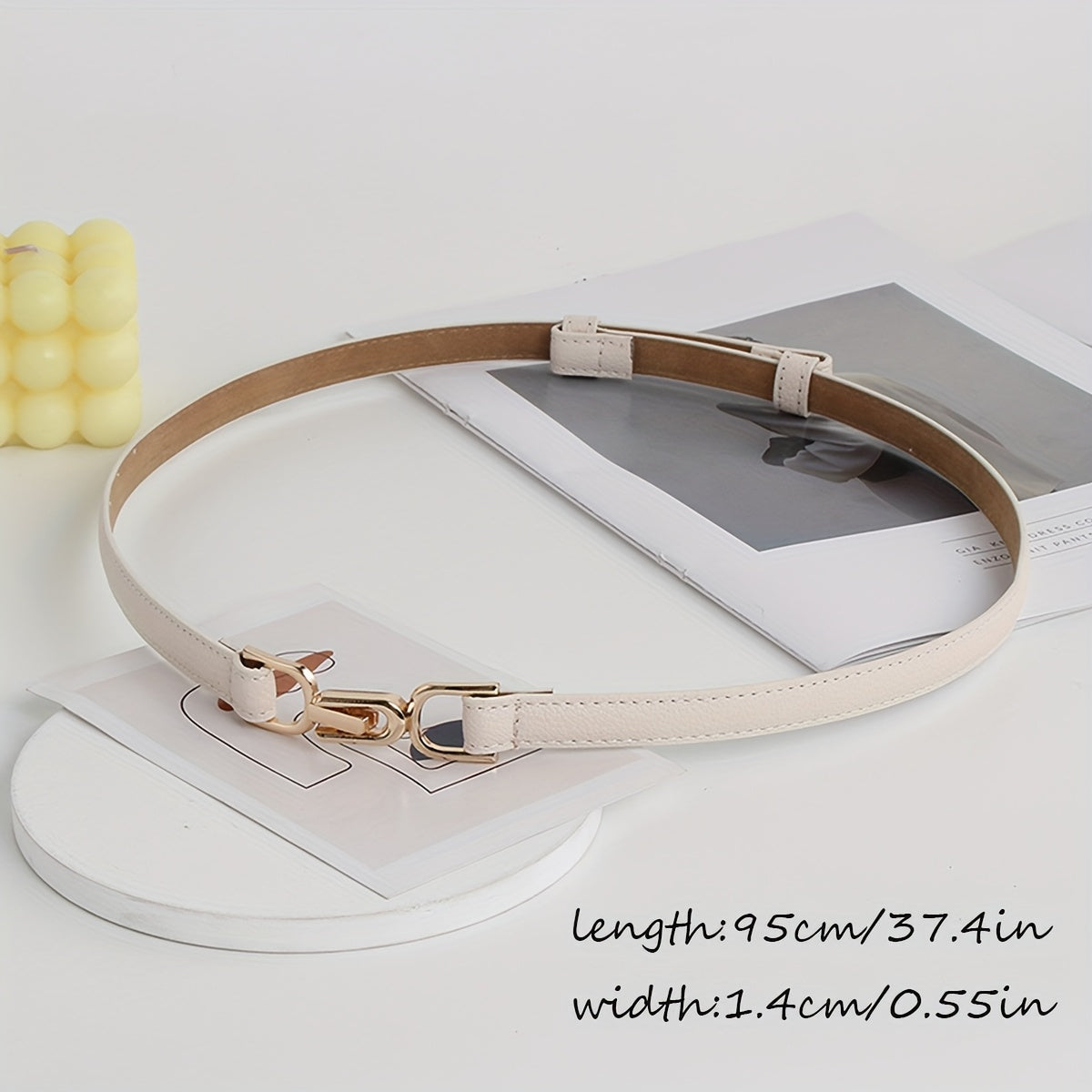 Ceinture Élastique en Simili Cuir pour Femme Corfou — visuel 4