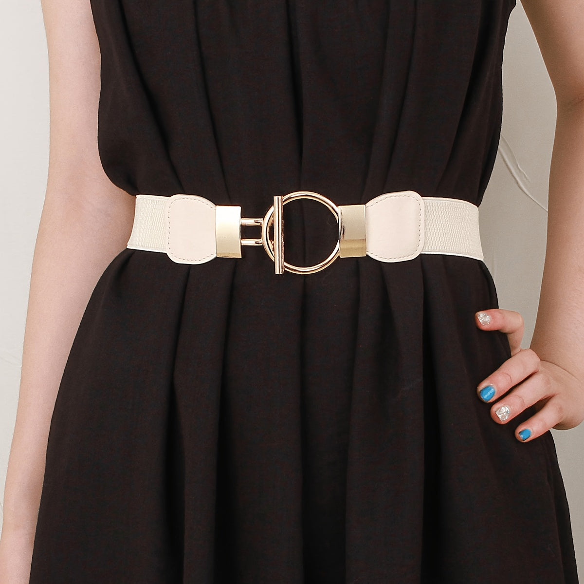 Ceinture Élastique en Simili Cuir pour Femme Solene — visuel 3