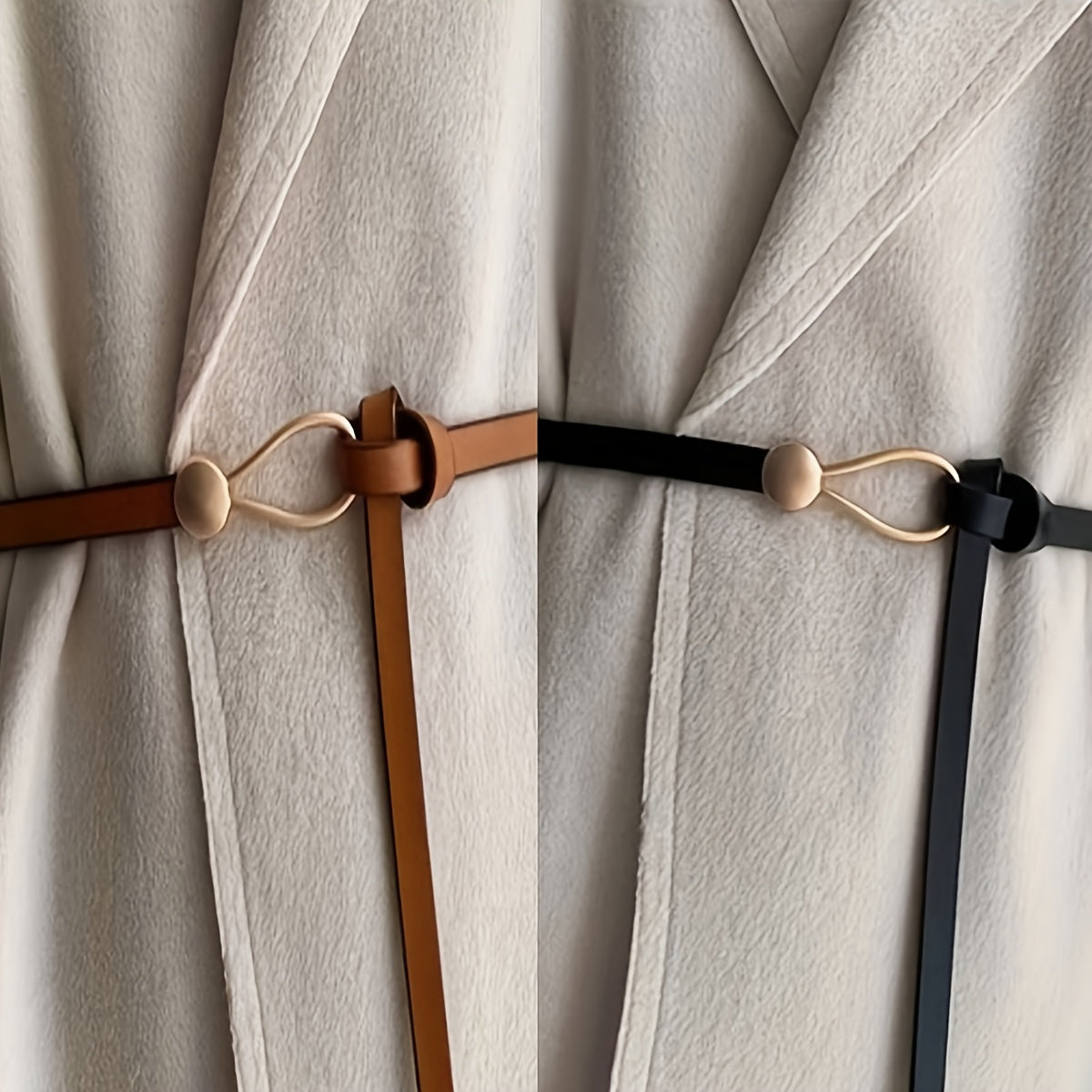 Ceinture Élastique en Simili Cuir pour Femme Stephanie — visuel 1