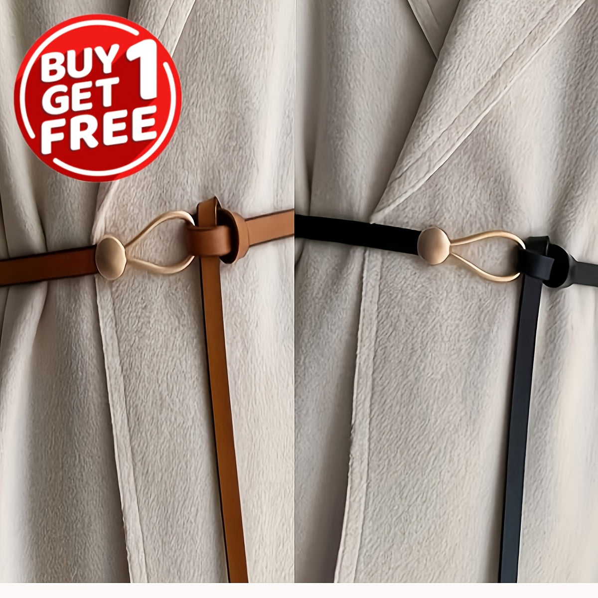 Ceinture Élastique en Simili Cuir pour Femme Stephanie — visuel 2