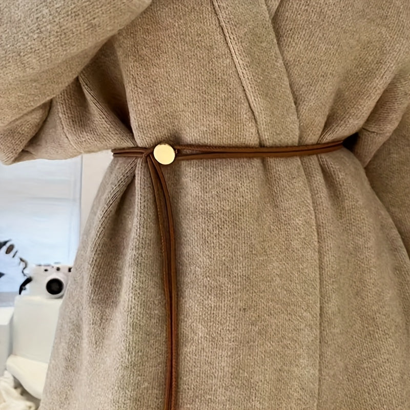 Ceinture Élastique en Tissu pour Femme Prune — visuel 2