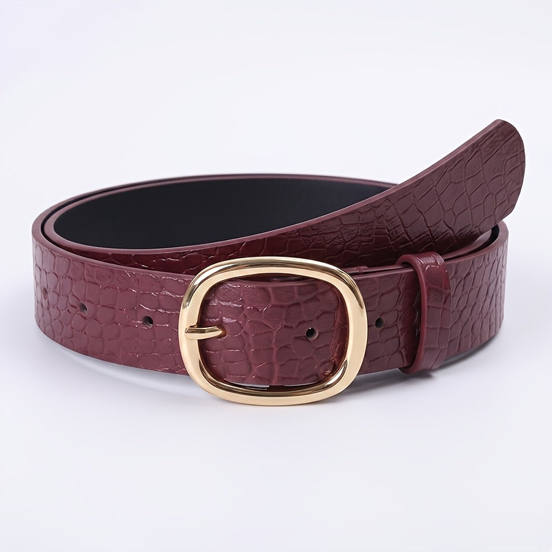 Ceinture Façon Crocodile en Simili Cuir pour Femme Maud — visuel 1
