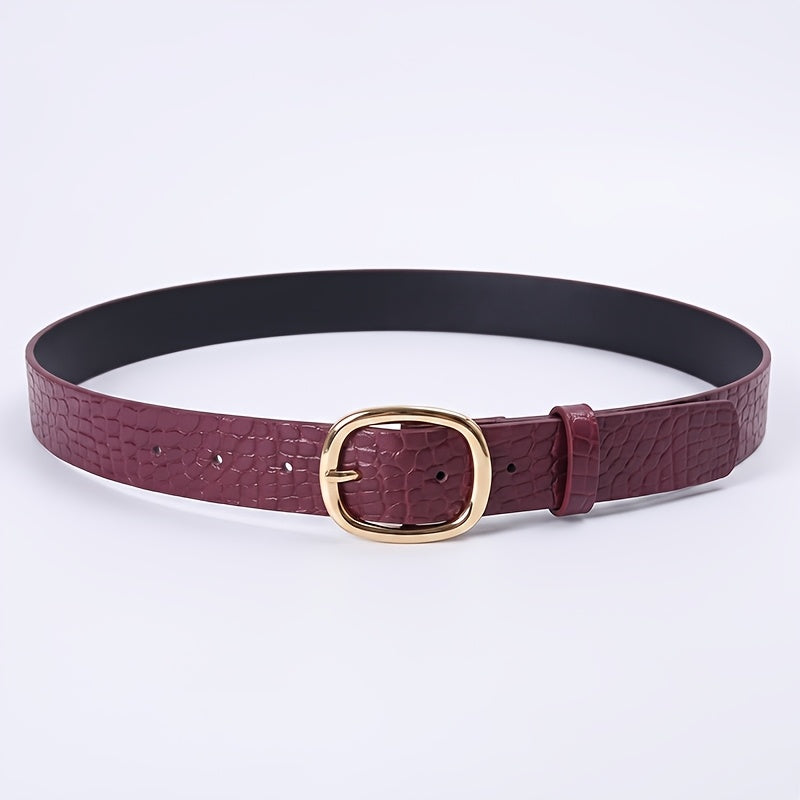 Ceinture Façon Crocodile en Simili Cuir pour Femme Maud — visuel 2