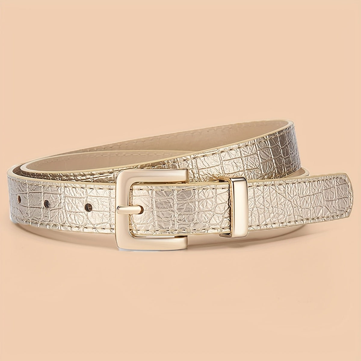 Ceinture Façon Crocodile en Simili Cuir pour Homme Arendal — visuel 2