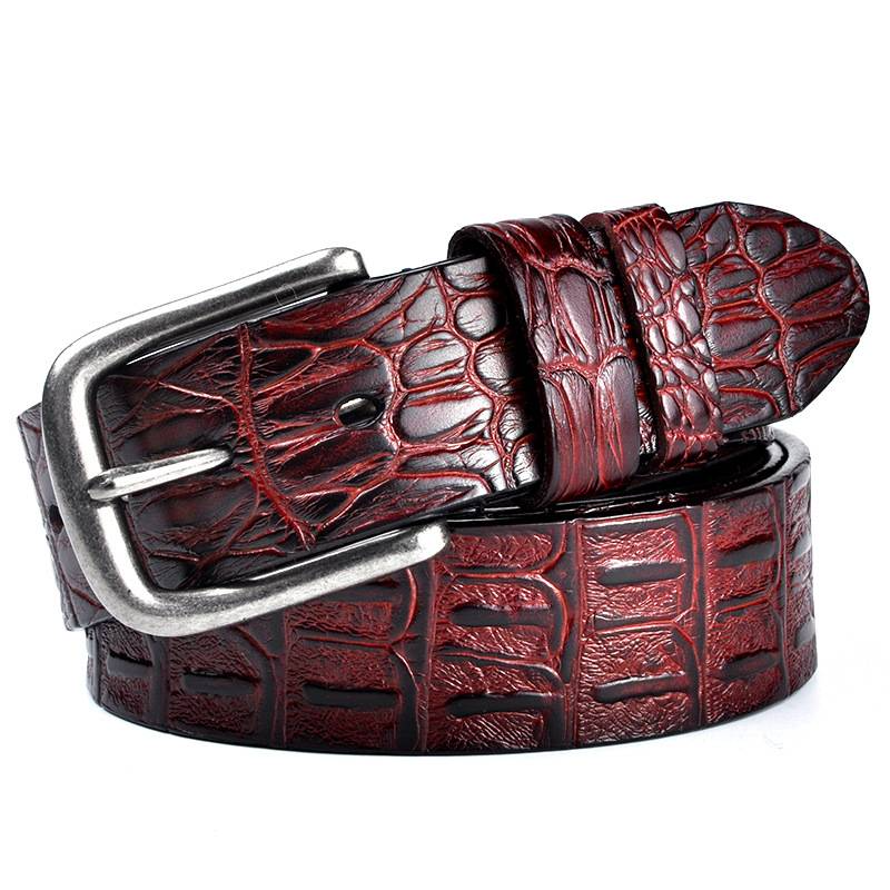 Ceinture Façon Crocodile en Simili Cuir pour Homme Hereford — visuel 2