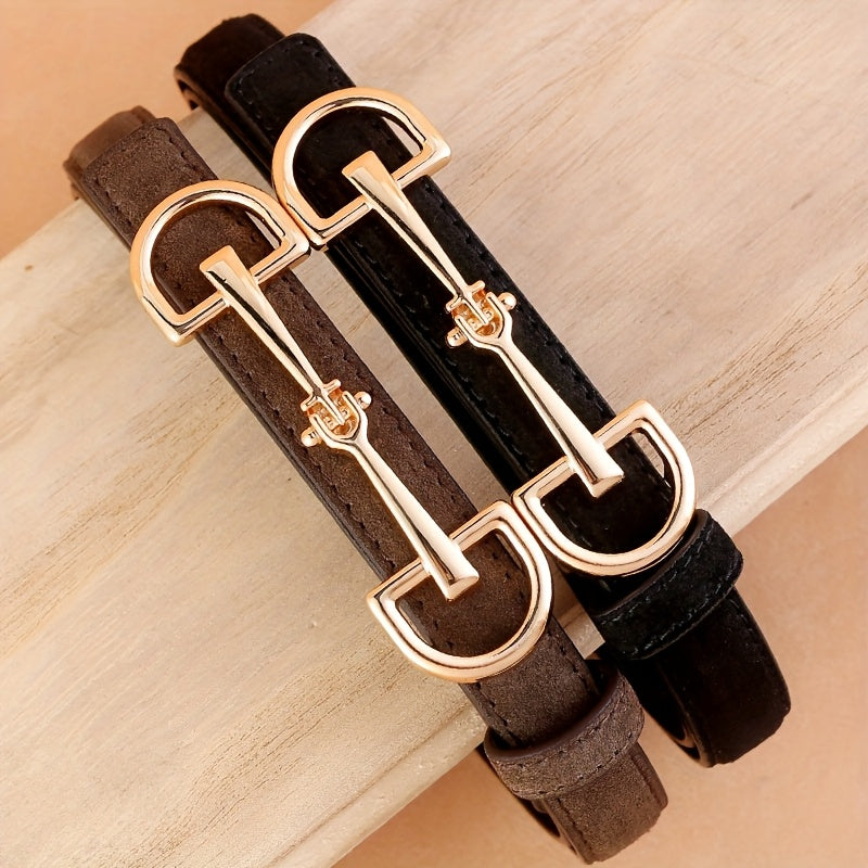 Ceinture Fine en Cuir pour Femme Ondine — visuel 4