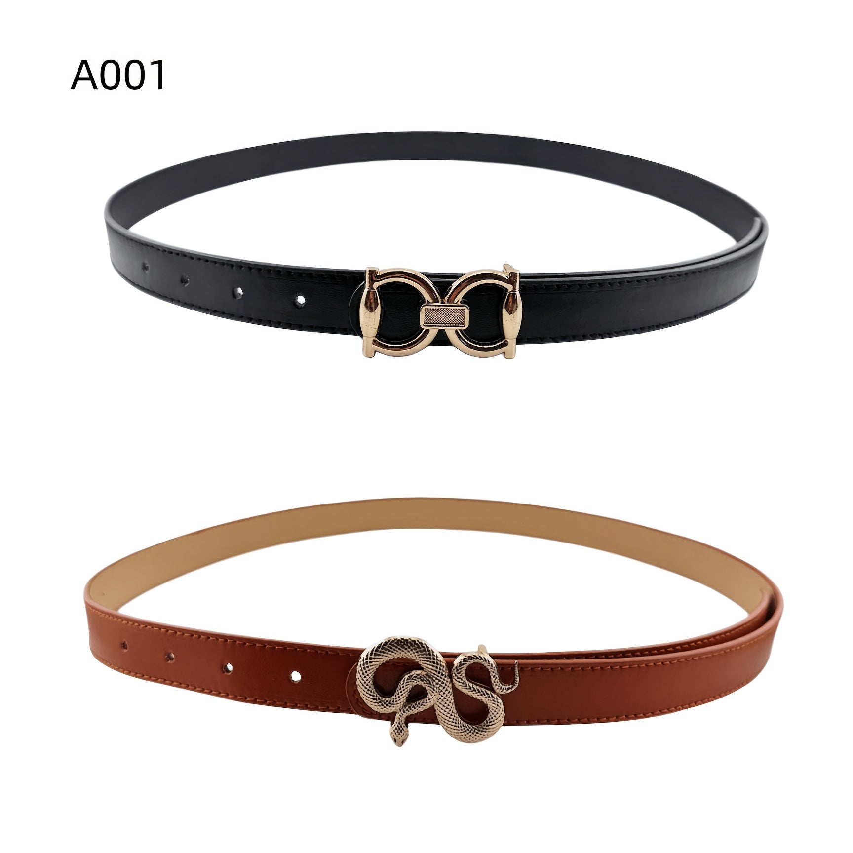 Ceinture Fine en Simili Cuir pour Femme Muriel — visuel 1