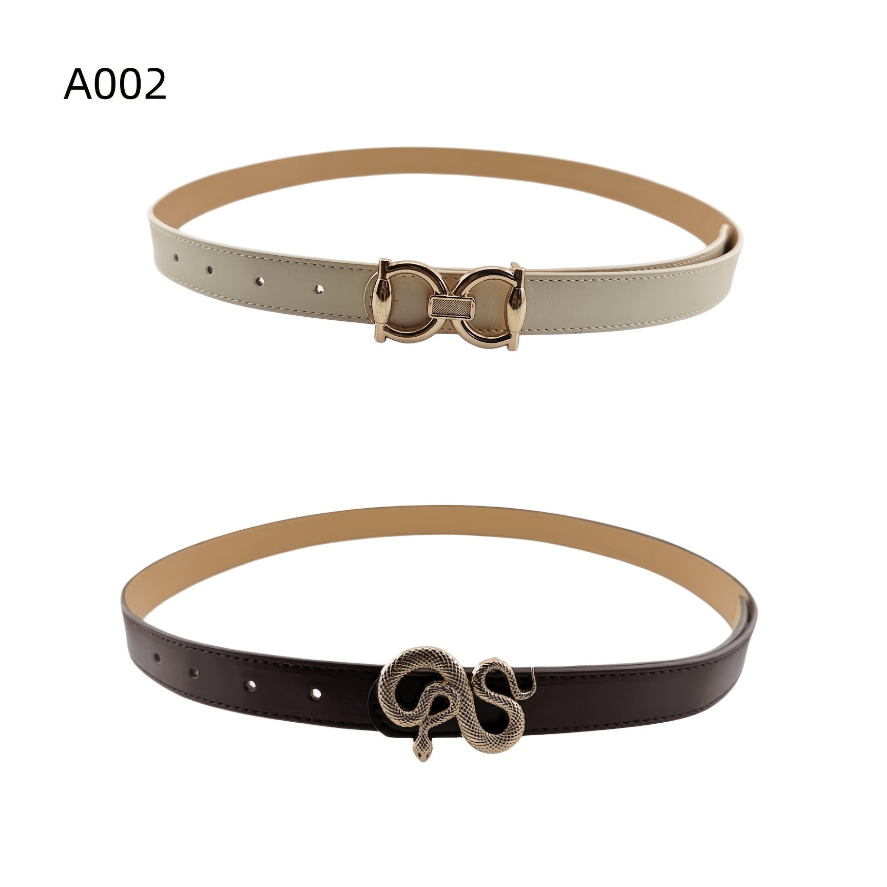 Ceinture Fine en Simili Cuir pour Femme Muriel — visuel 2