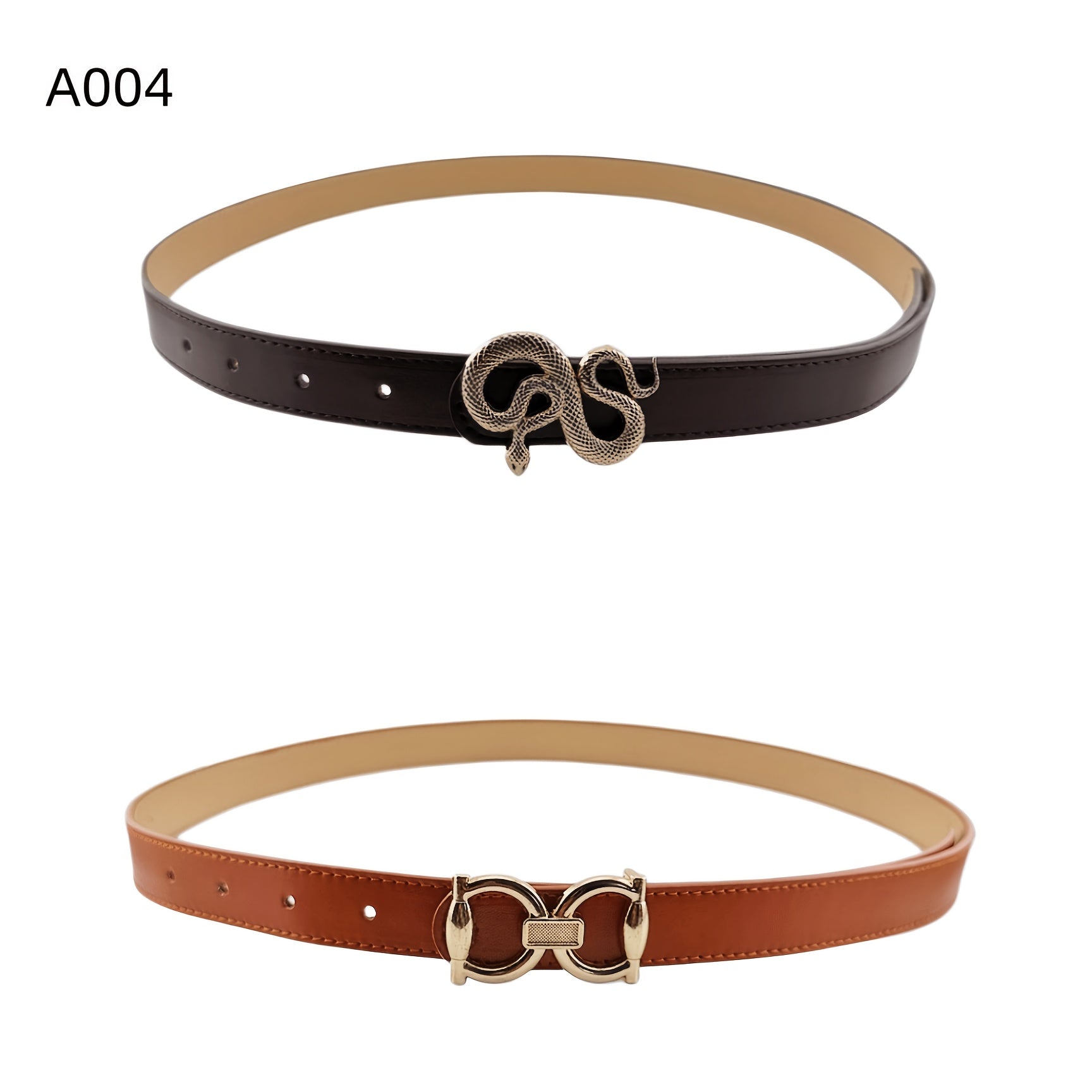 Ceinture Fine en Simili Cuir pour Femme Muriel — visuel 4