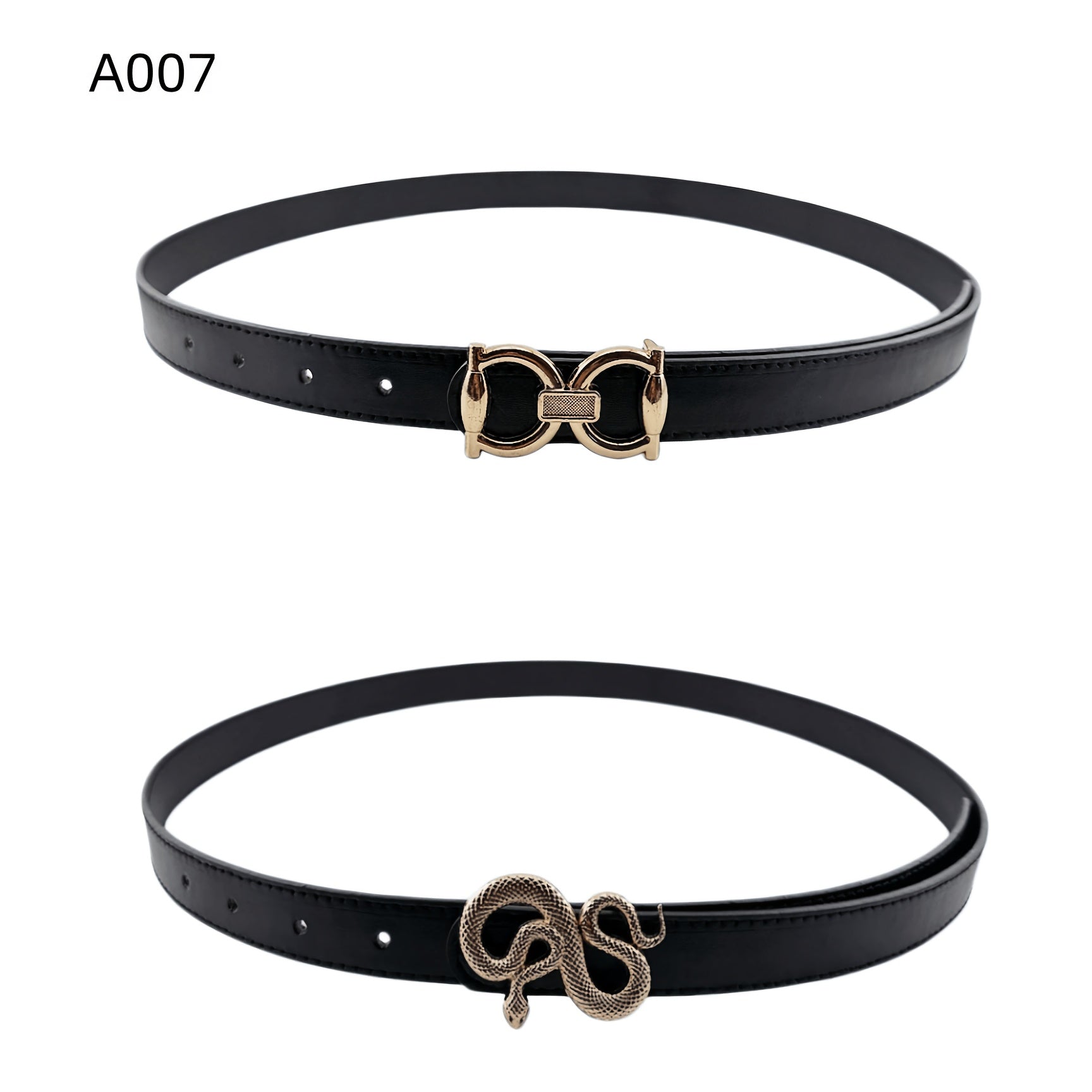 Ceinture Fine en Simili Cuir pour Femme Muriel — visuel 7