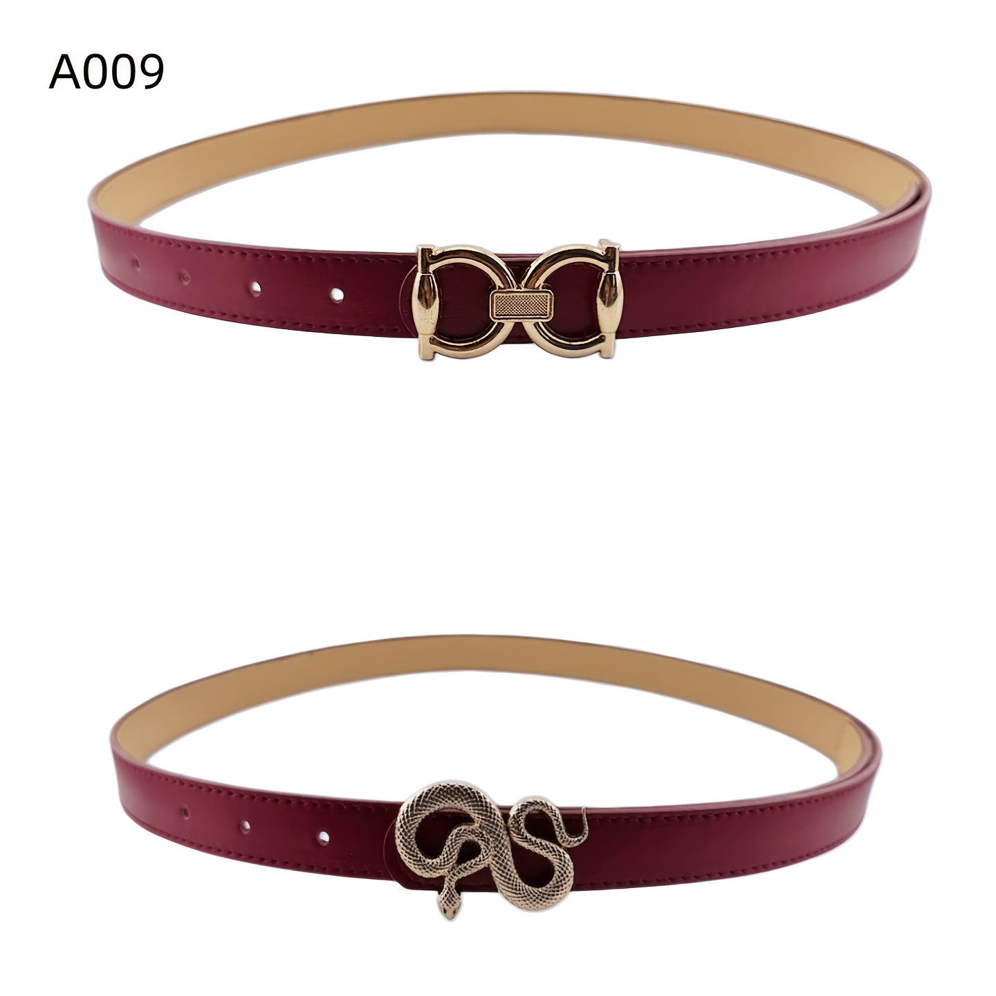 Ceinture Fine en Simili Cuir pour Femme Muriel — visuel 9