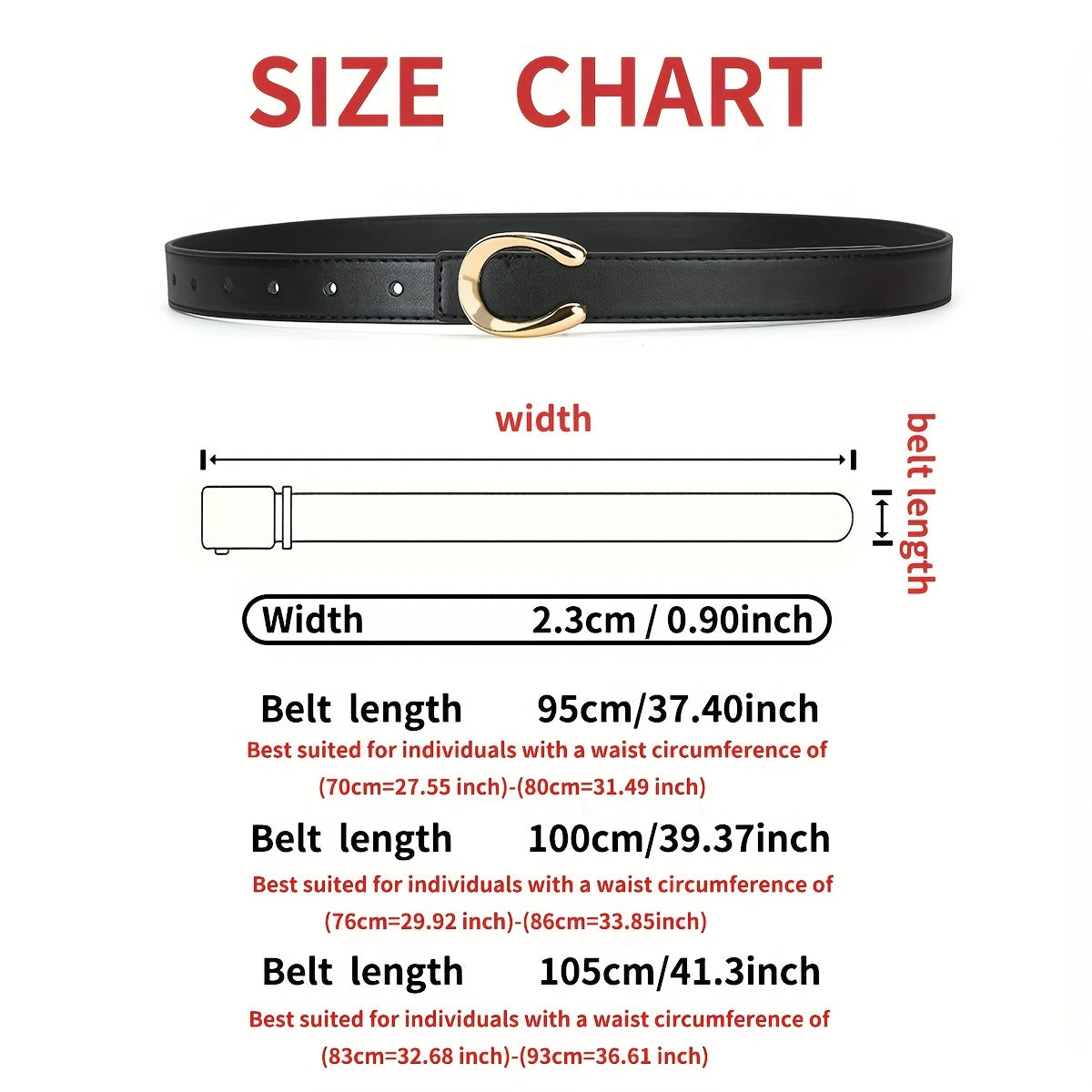 Ceinture Fine en Simili Cuir pour Femme Ursule — visuel 5