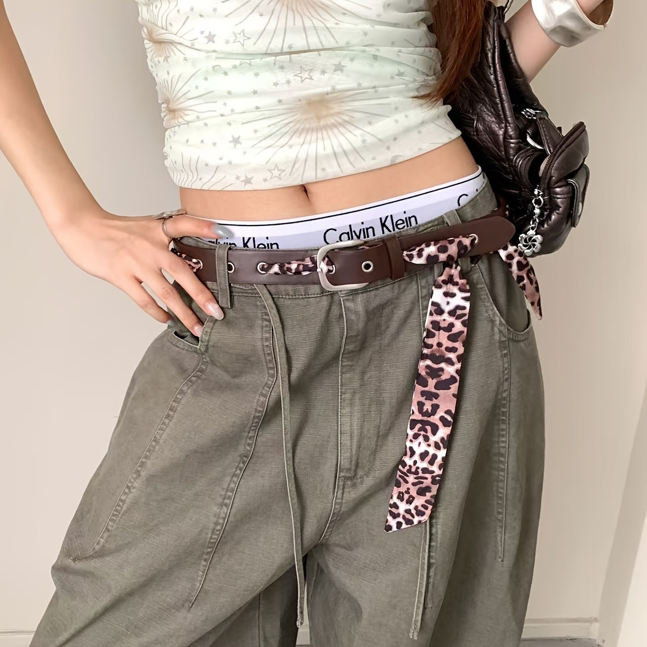 Ceinture Foulard en Simili Cuir pour Femme Pise — visuel 3