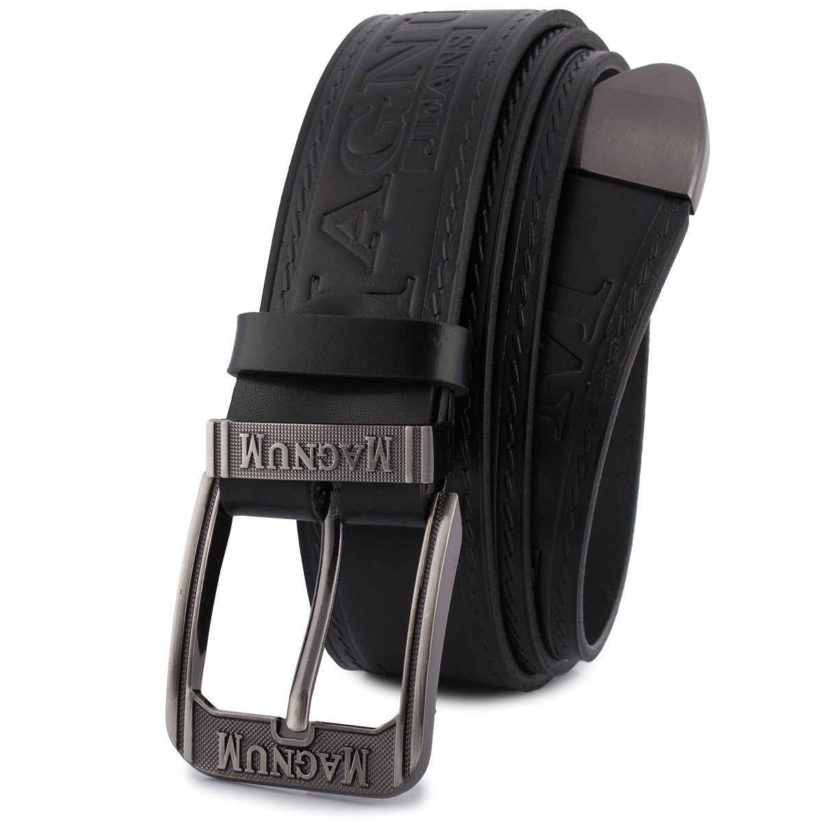 Ceinture Large en Cuir pour Homme Aurélien — visuel 5