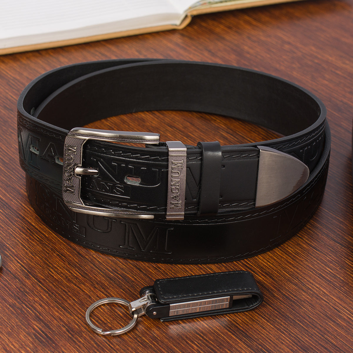 Ceinture Large en Cuir pour Homme Aurélien — visuel 7