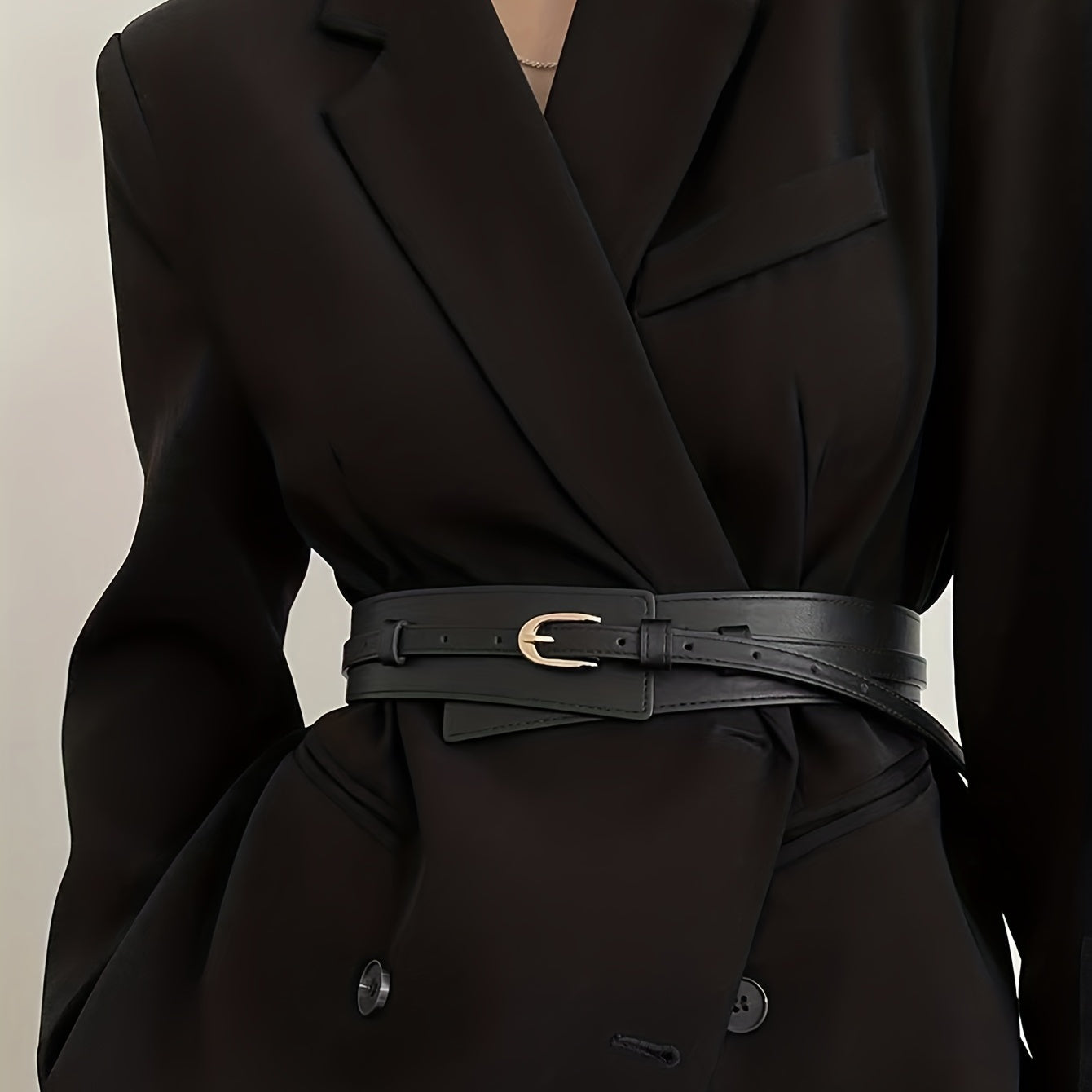 Ceinture Large en Simili Cuir pour Femme Cannes — visuel 5