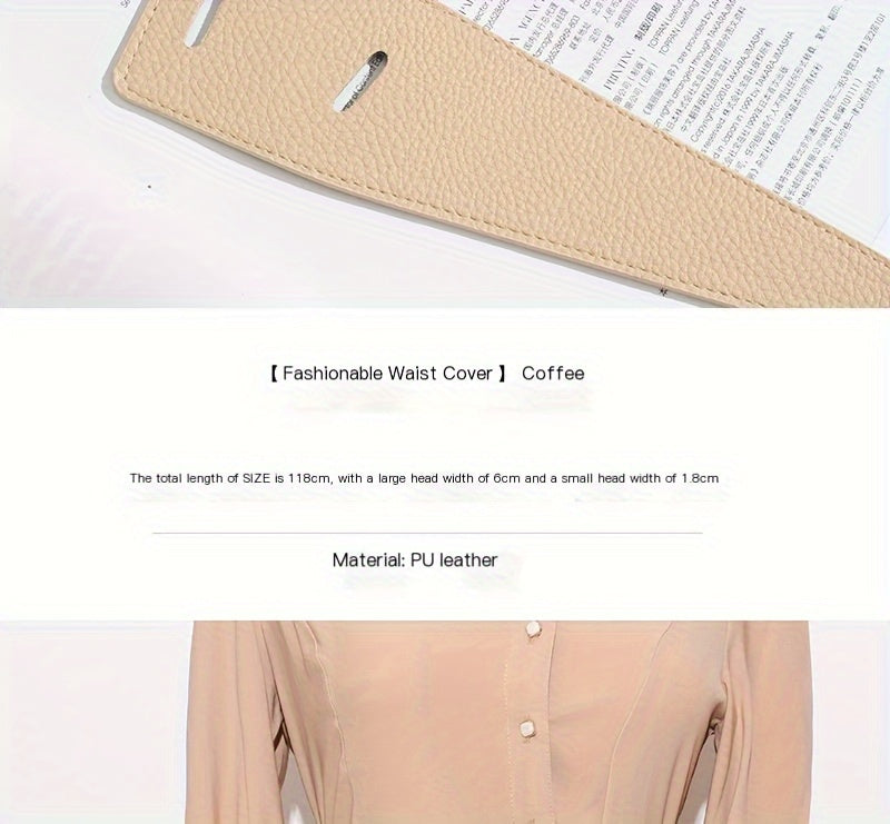 Ceinture Large en Simili Cuir pour Femme Frejus — visuel 11