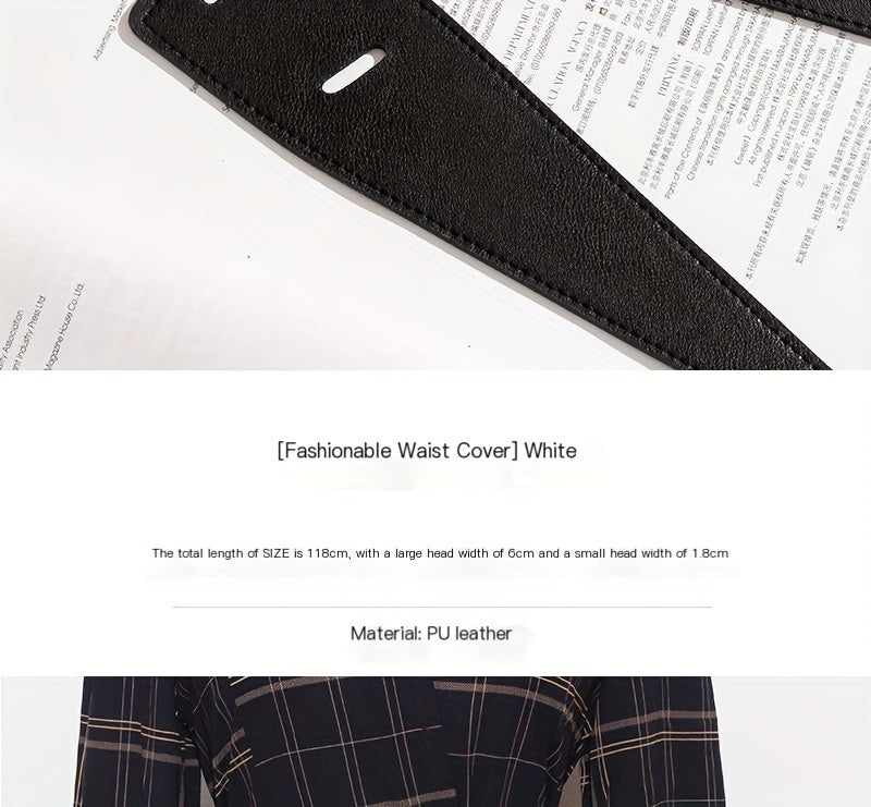 Ceinture Large en Simili Cuir pour Femme Frejus — visuel 7