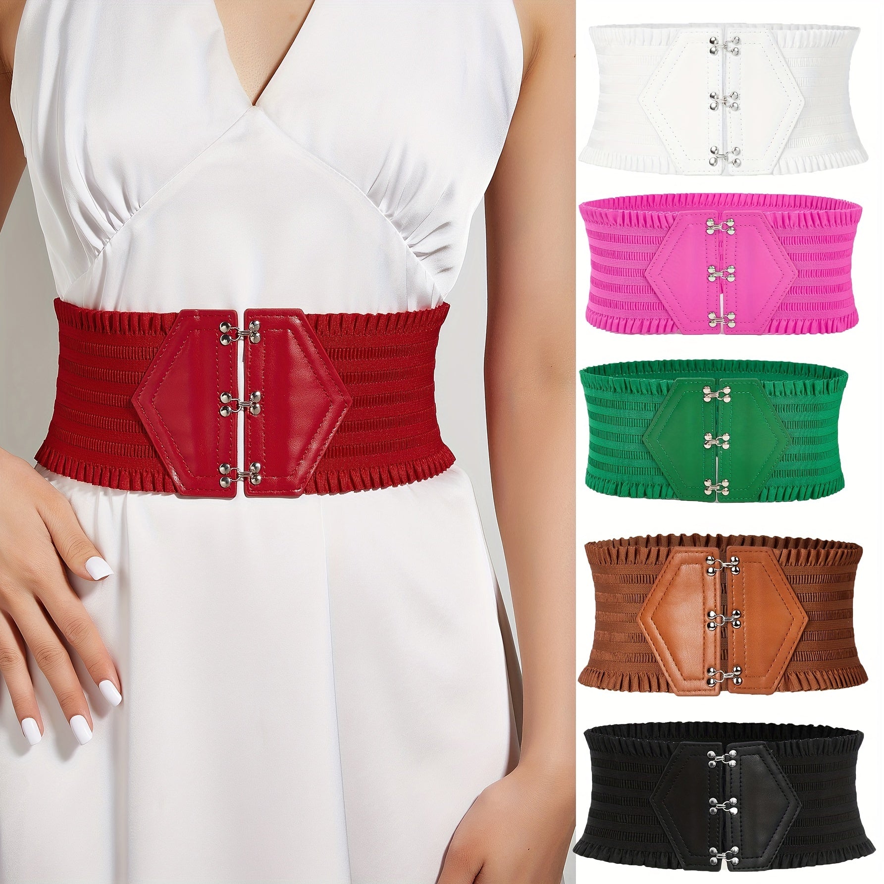 Ceinture Large en Tissu pour Femme Sylvie — visuel 21
