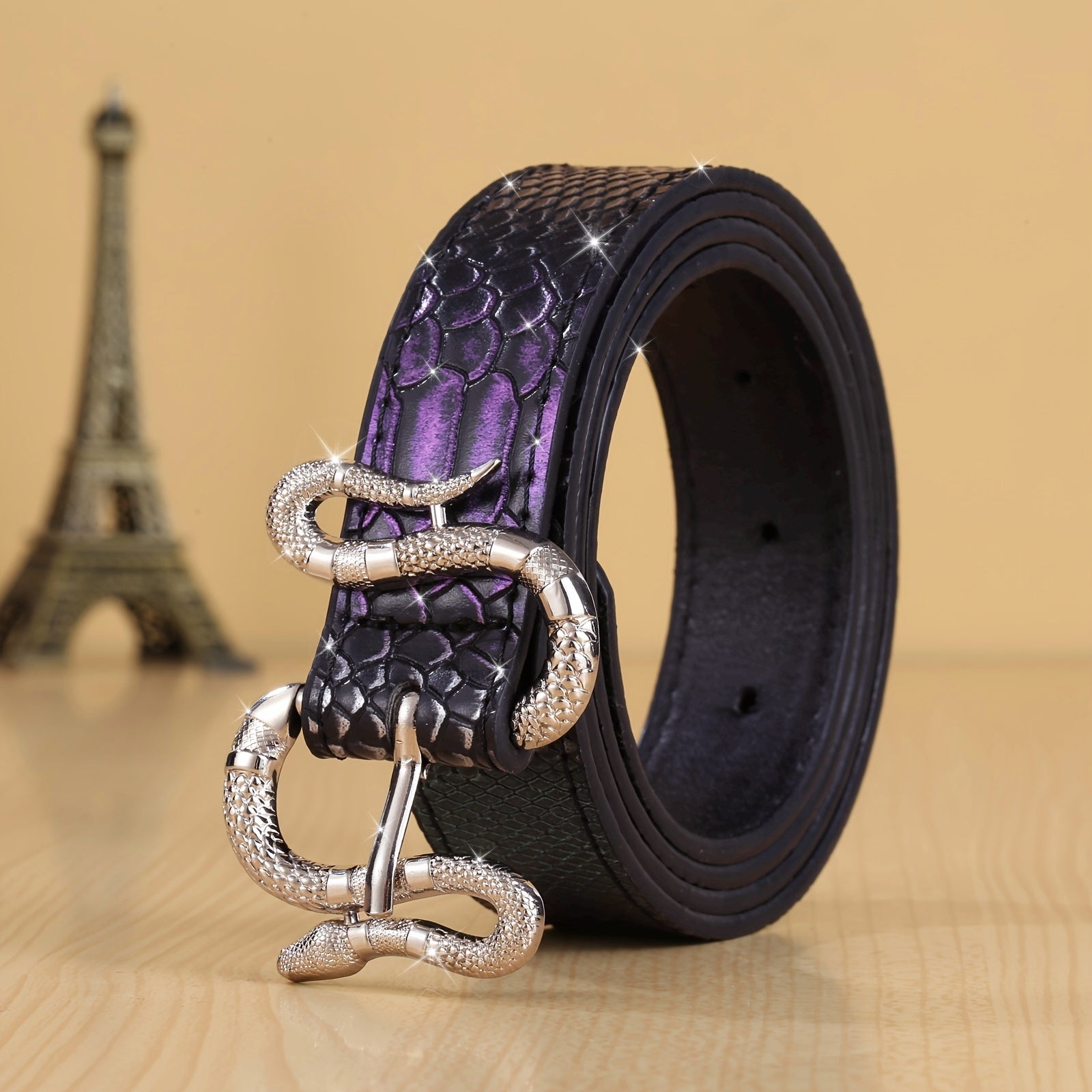 Ceinture Léopard en Simili Cuir pour Femme Hélène — visuel 2