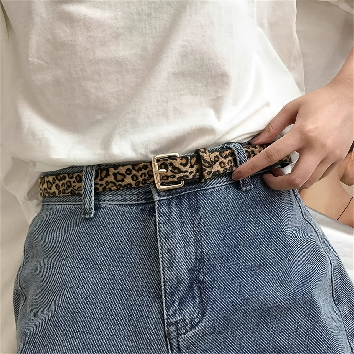 Ceinture Léopard en Simili Cuir pour Femme Maëlle — visuel 1