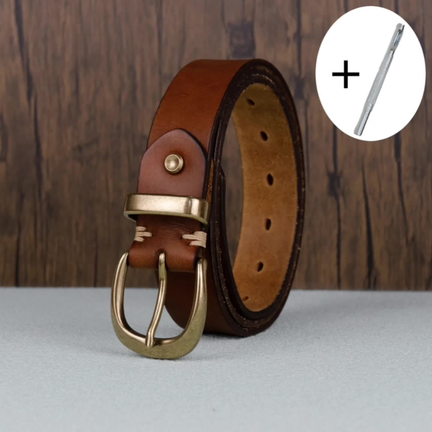 Ceinture Luxe en Cuir pour Femme Douce — visuel 10
