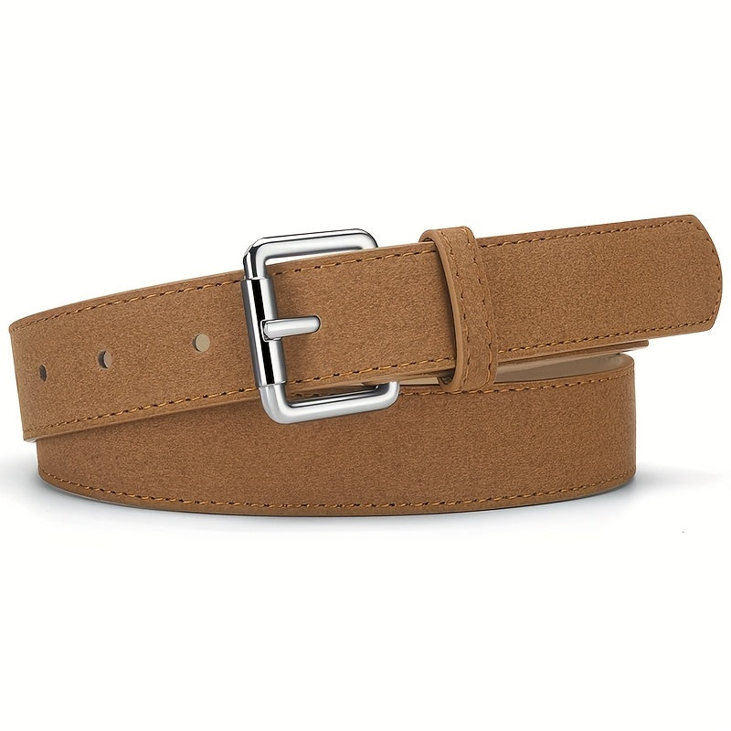 Ceinture Luxe en Simili Cuir pour Femme Brune — visuel 8
