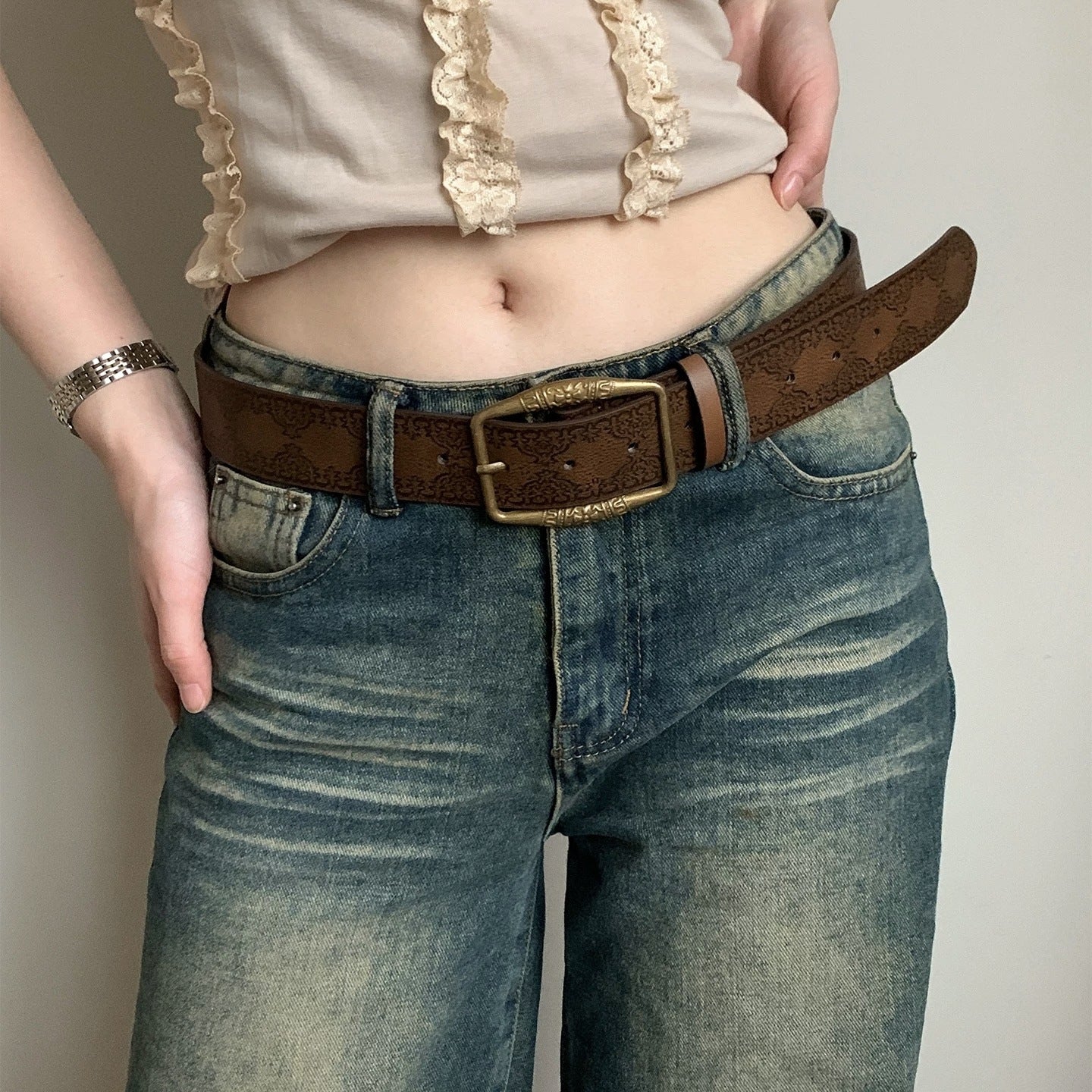 Ceinture Luxe en Simili Cuir pour Femme Isaure — visuel 1