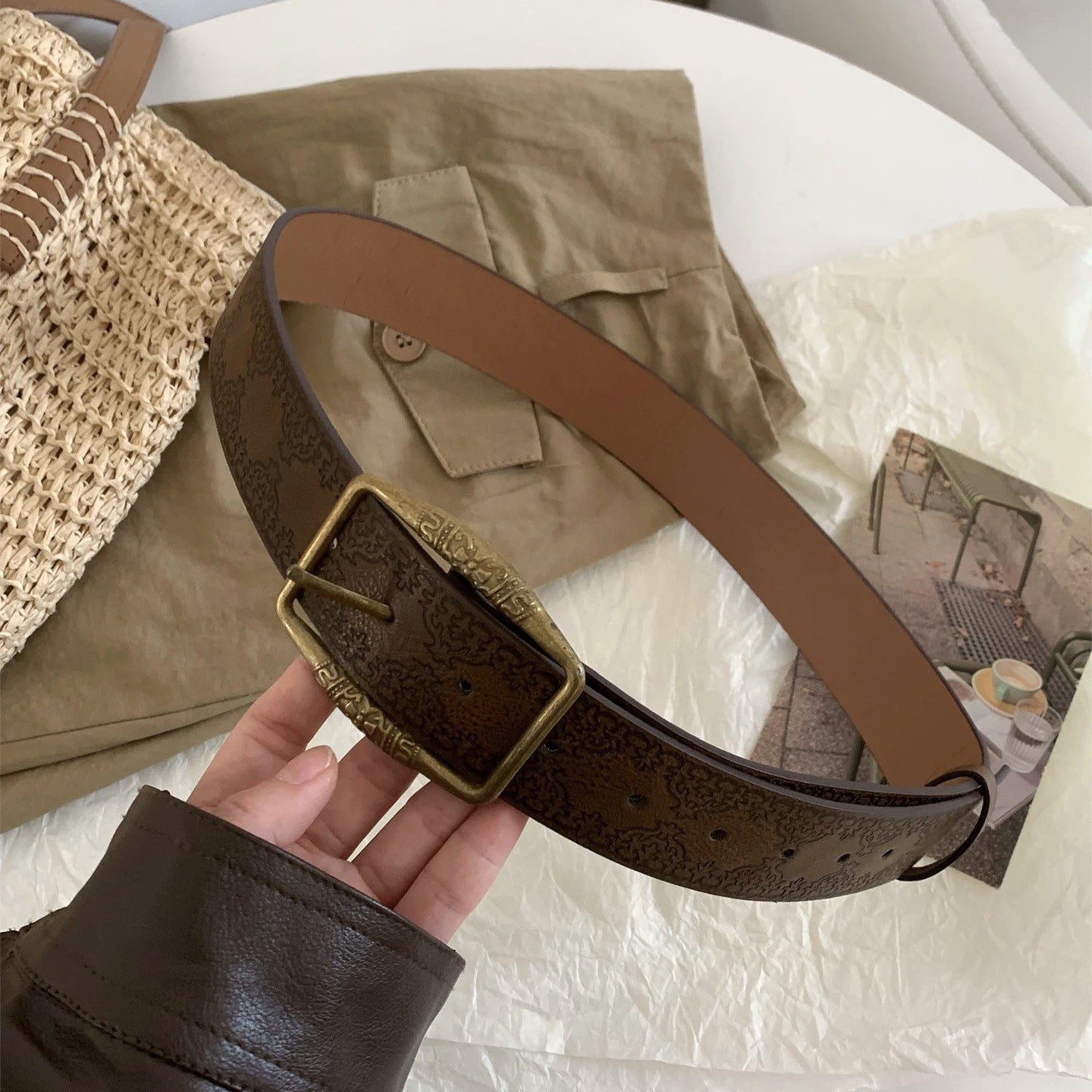 Ceinture Luxe en Simili Cuir pour Femme Isaure — visuel 6