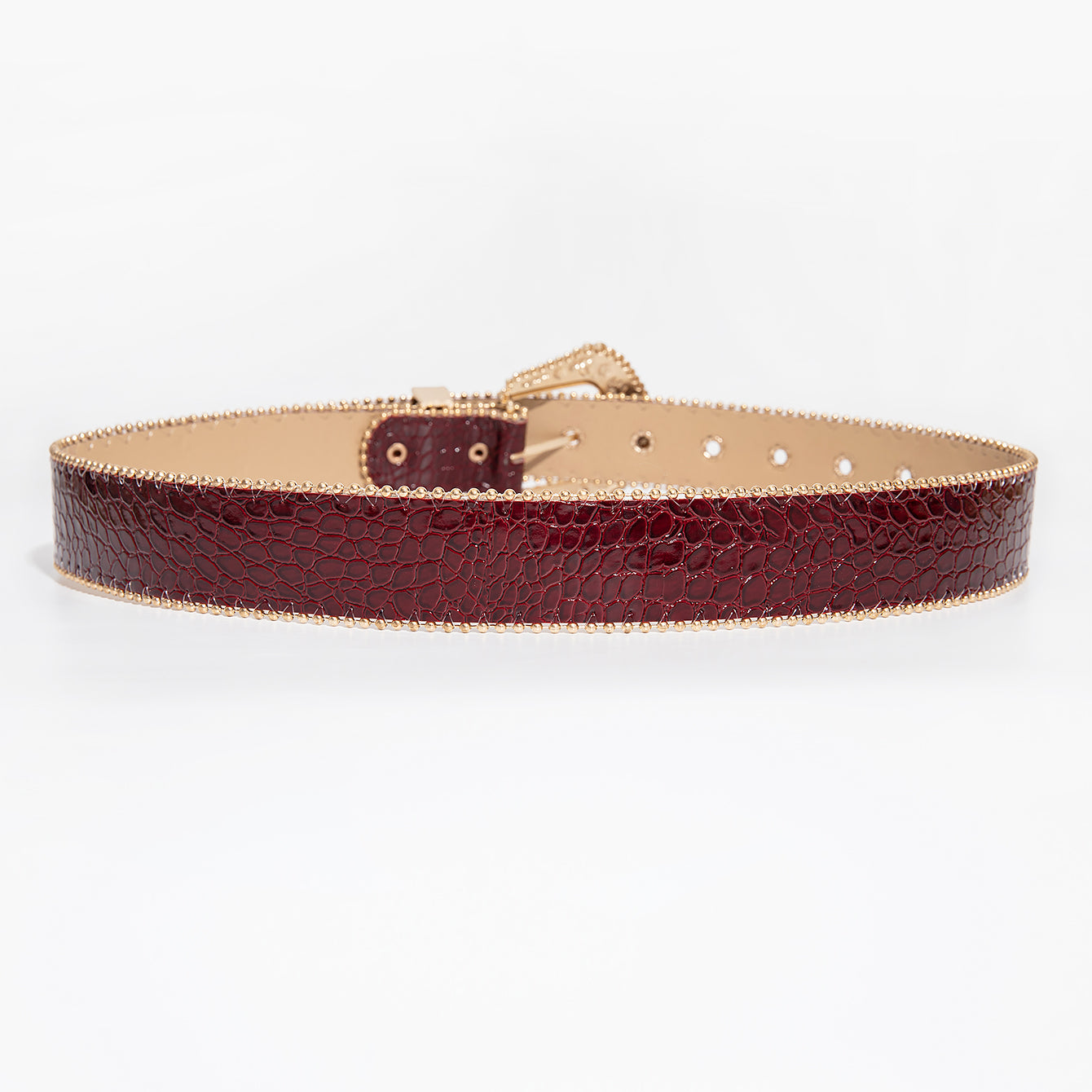 Ceinture Luxe en Simili Cuir pour Femme Marine — visuel 3